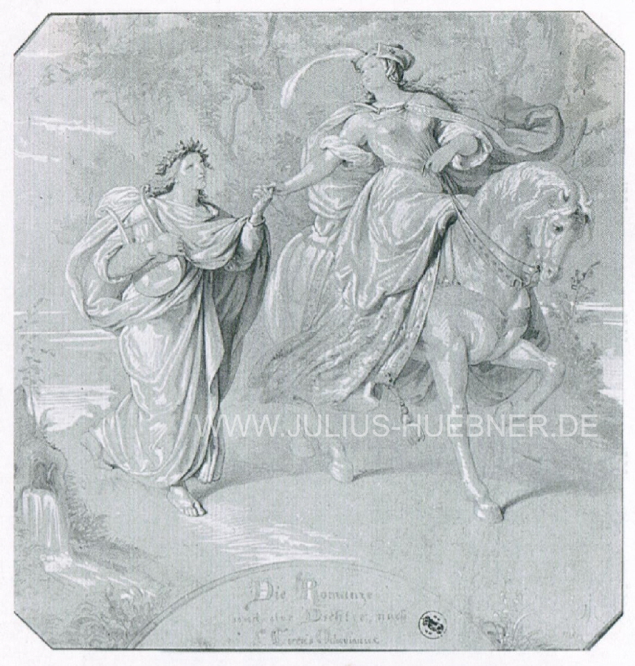 Vorzeichnung zum Hauptmotiv (1840) | Kunsthalle Karlsruhe