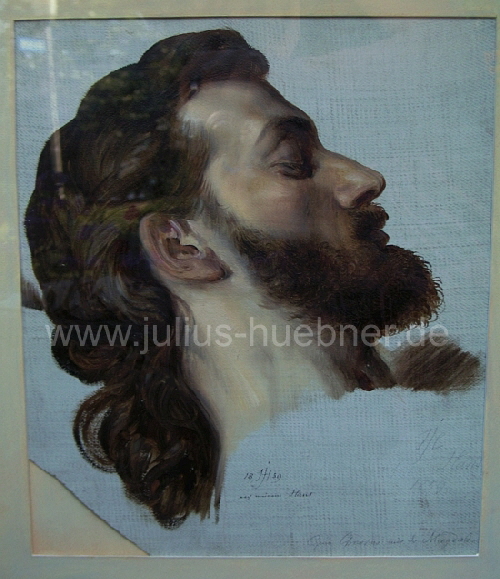 1859 Studienkopf zu Magdalena | JULIUS HÜBNER